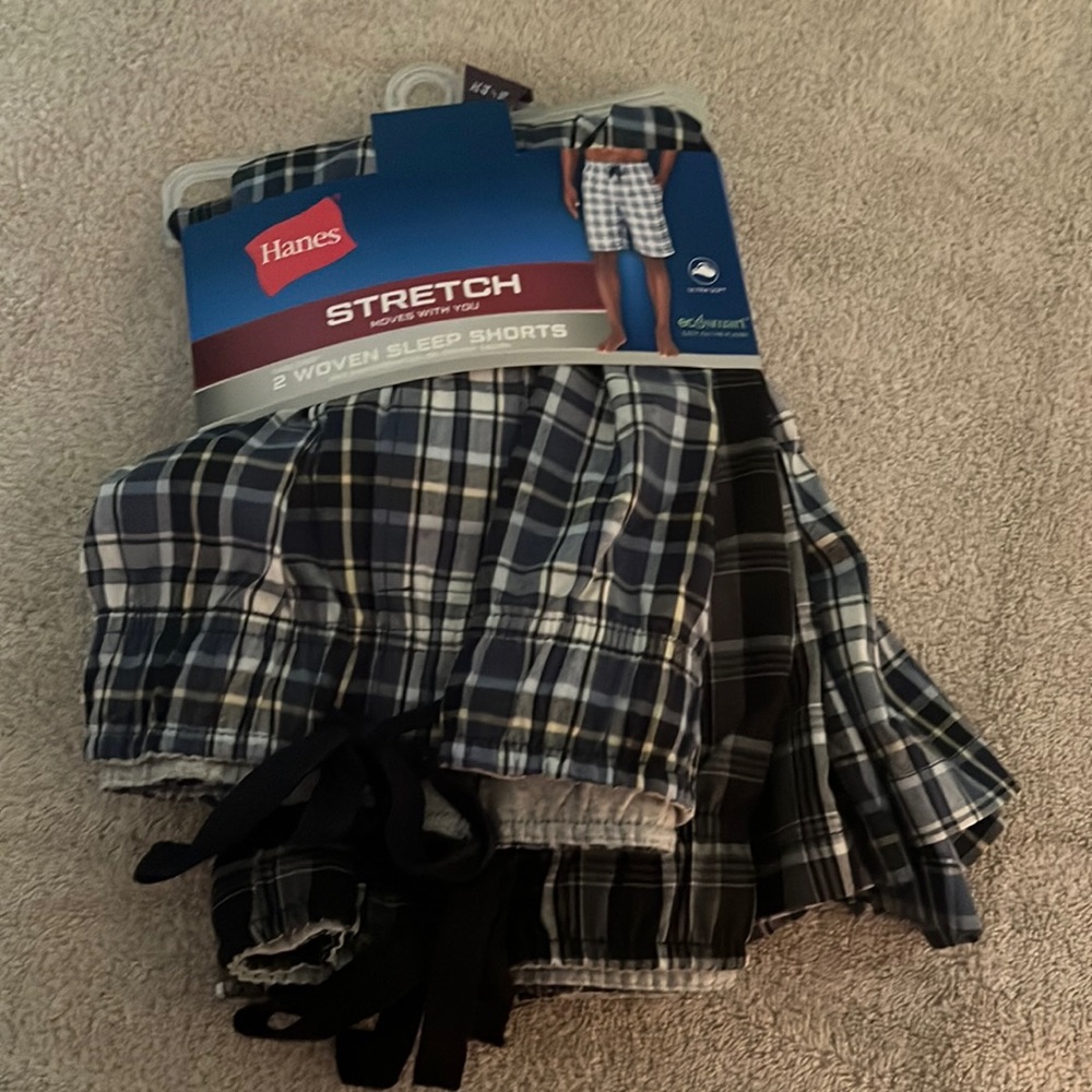 NWT pack of 2 Hanes Mens Sleep shorts 2xl